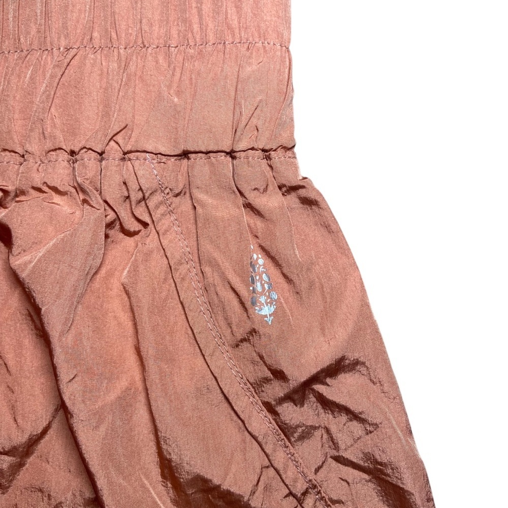 FREE PEOPLE FP MOVEMENT The Way Home Shorts Lined Size Small Orange Peach - Picture 5 of 6